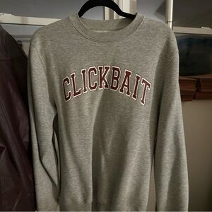 Gray Clickbait Pullover